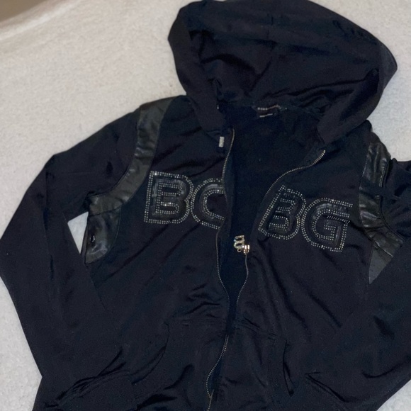 BCBGMaxAzria Jackets & Blazers - Sequin, with faux leather accents. So cute!